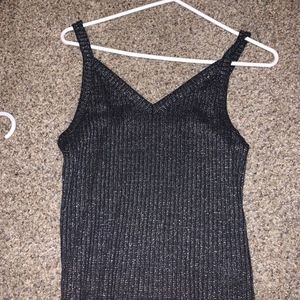 Shiny Black and Silver Tank